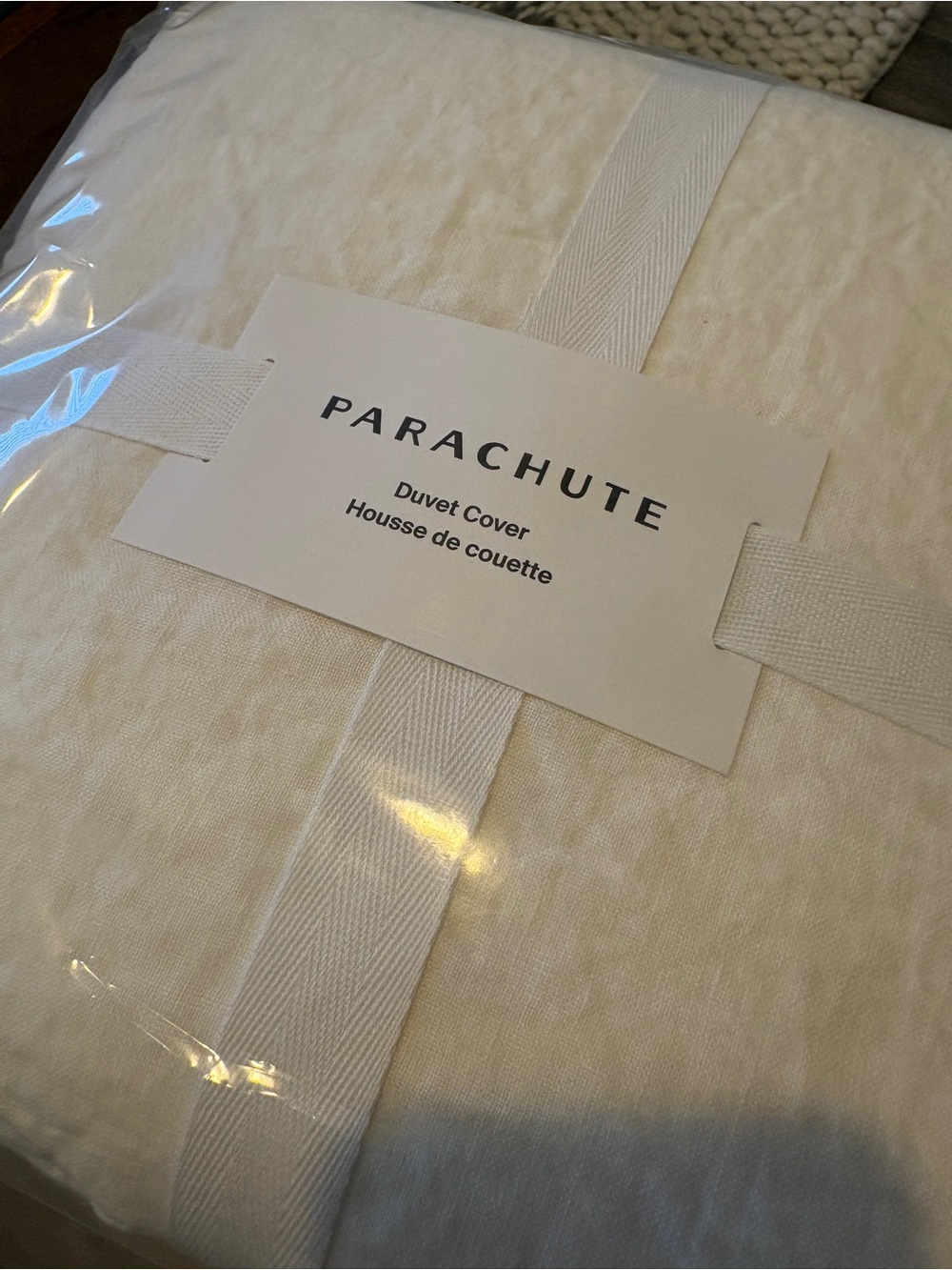 Parachute White Linen Duvet Cover NEW